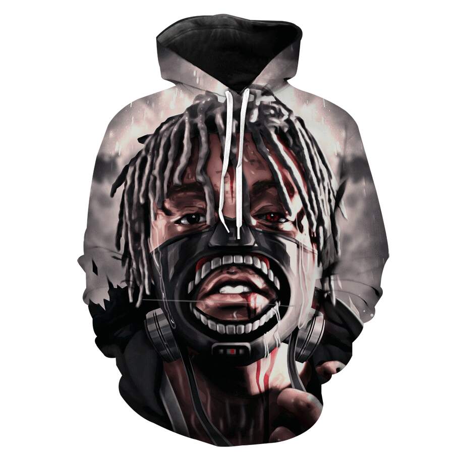 Juice Wrld Tokyo Ghoul X Juice Cross Hoodie 3D