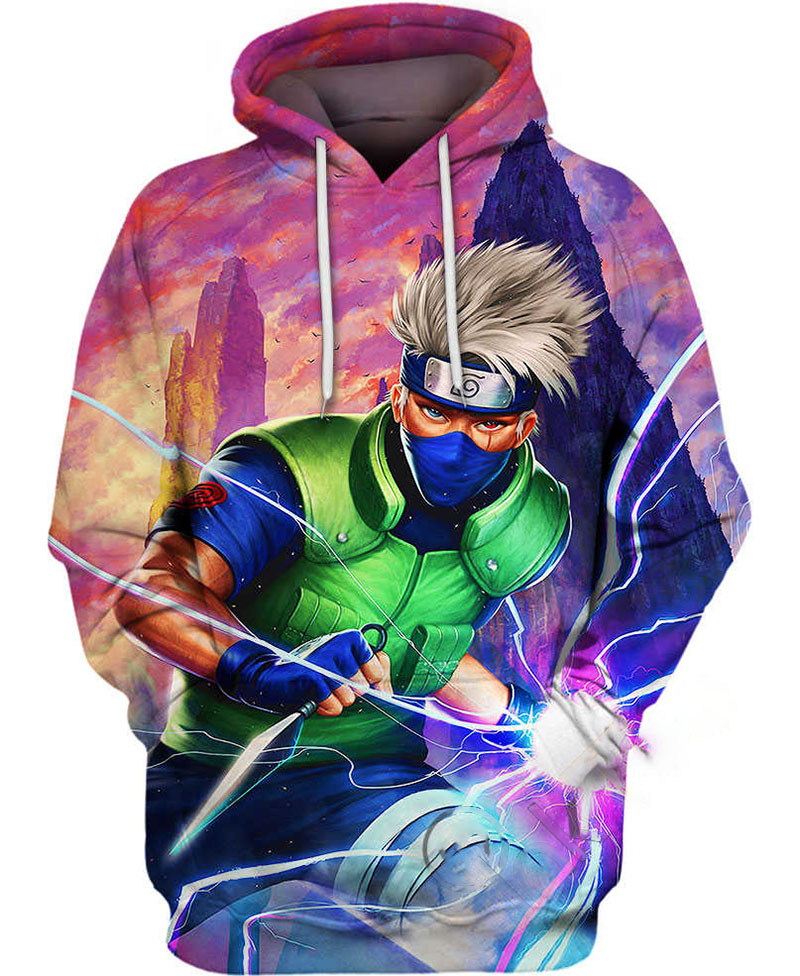 Kakashi Hatake Power Up Hoodie 3D 7 Kakashi Hatake Power Up Hoodie 3D