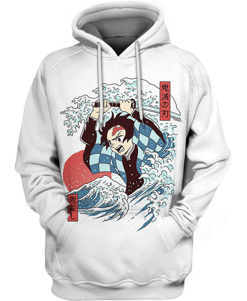 Kamado Tanjiro Water Hoodie 3D