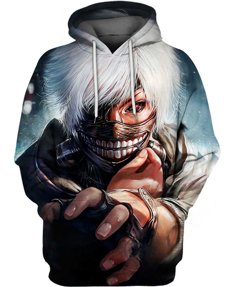 Kaneki Kun Hoodie 3D