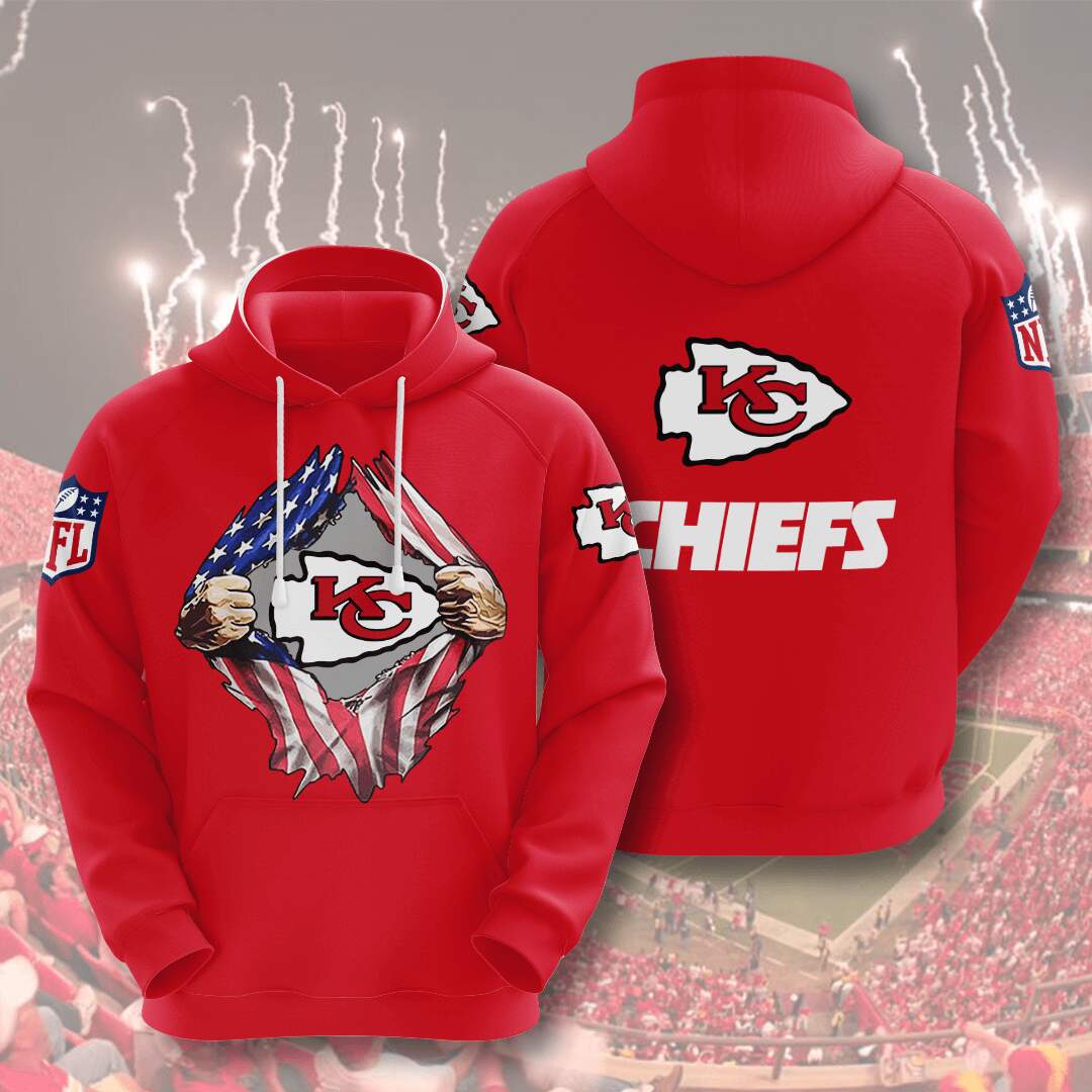 Kansas City Chiefs Custom Hoodie 3D