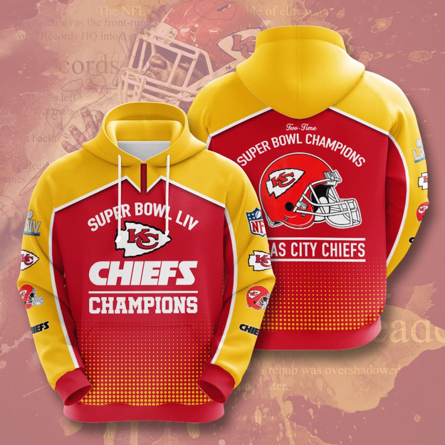 Kansas City Chiefs Custom Hoodie 3D 4 Kansas City Chiefs Custom Hoodie 3D