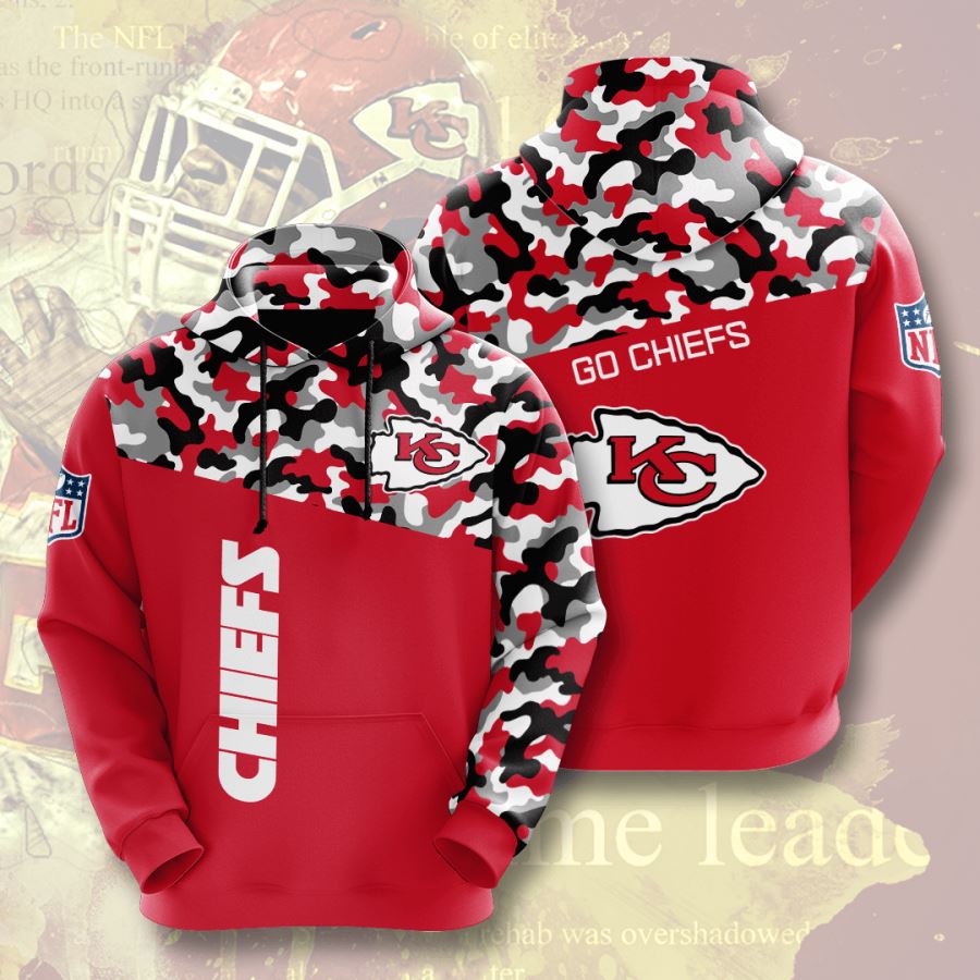 Kansas City Chiefs Custom Hoodie 3D 11 Kansas City Chiefs Custom Hoodie 3D
