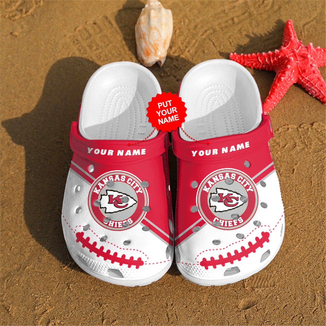 Kansas City Chiefs Personalized Custom For Nfl Fans Crocs Clog Shoes