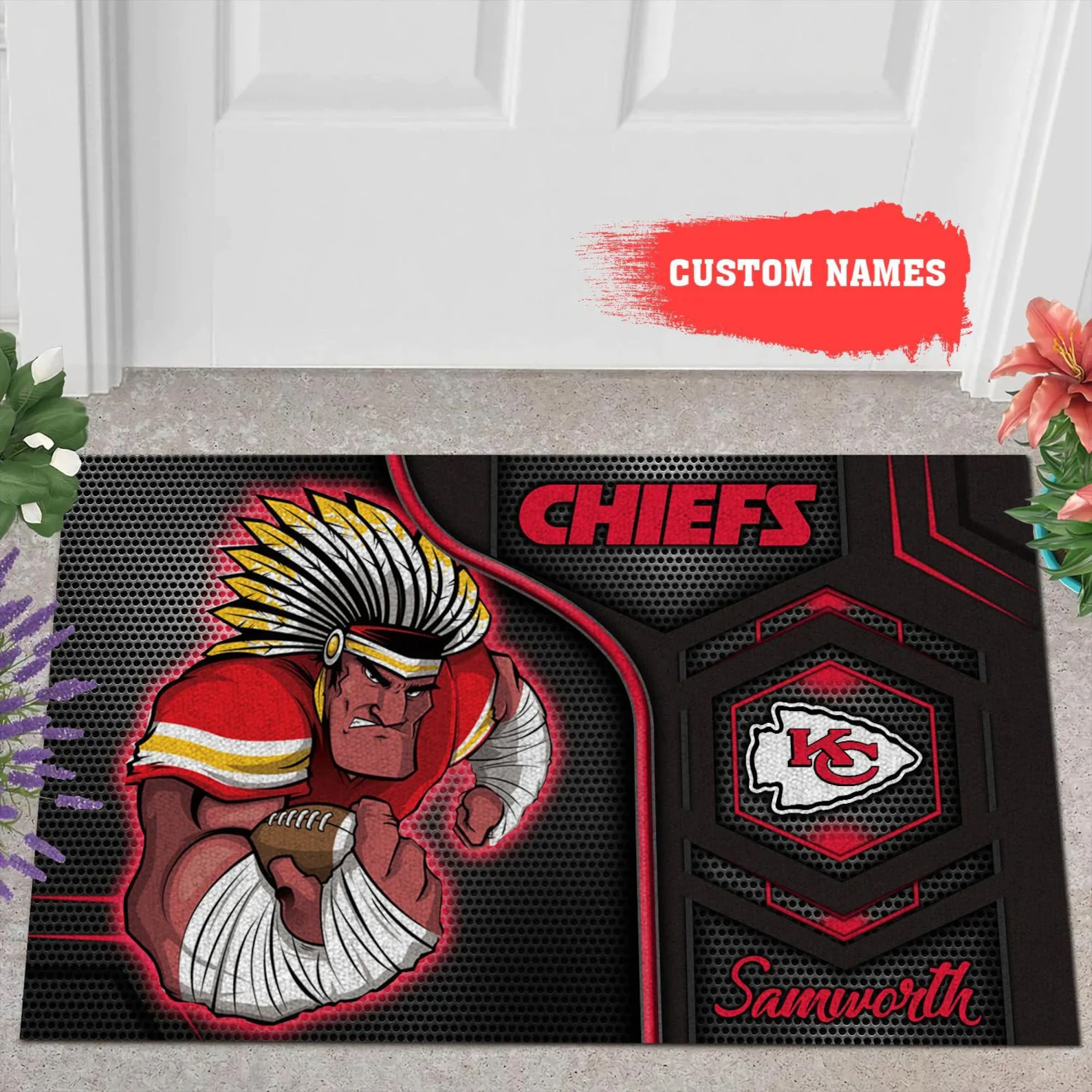 Kansas City Chiefs Welcome Mat Doormat 13 Kansas City Chiefs Welcome Mat Doormat