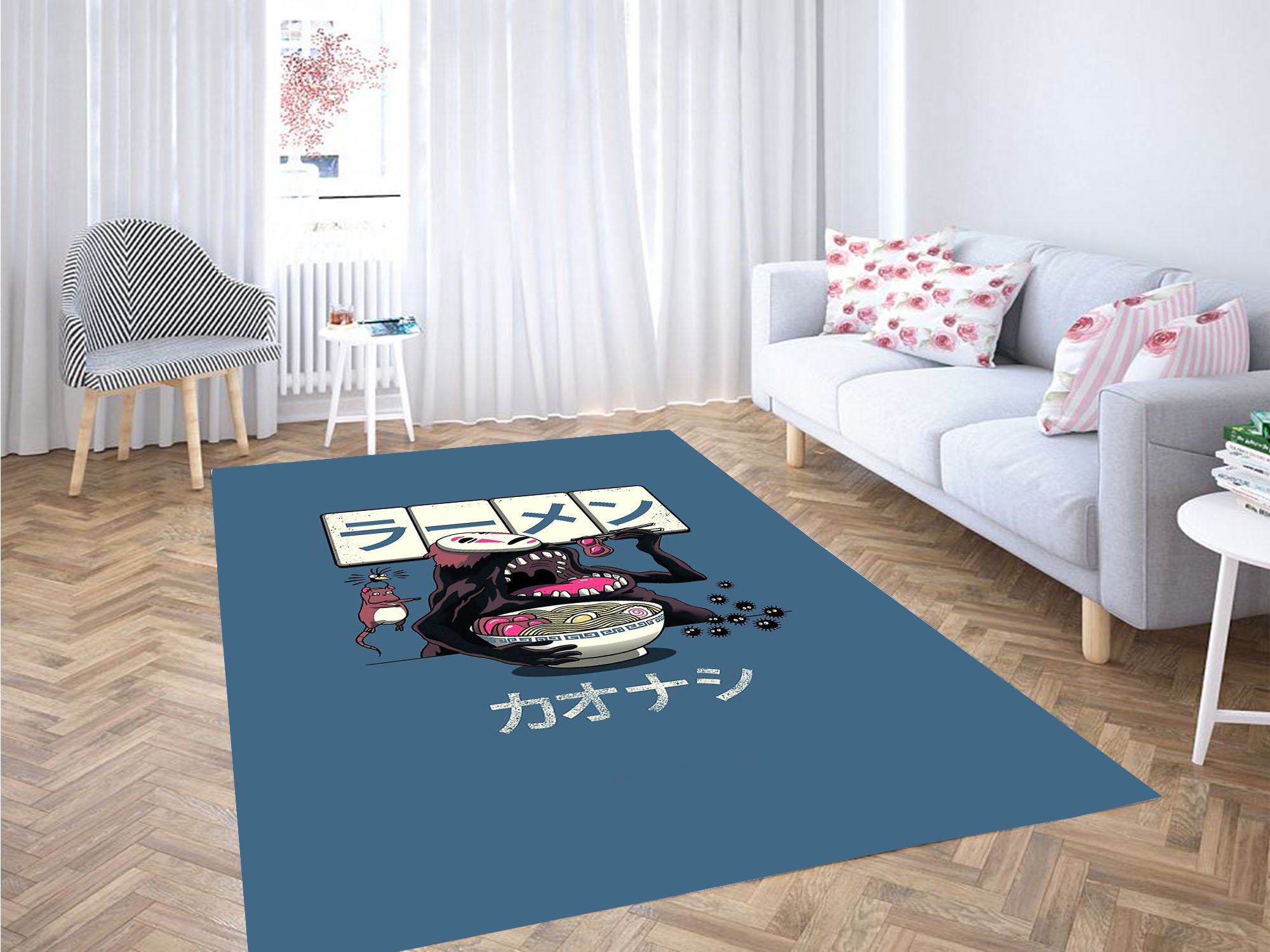 Kaonashi Eating Spirited Away Carpet Rug 2 Kaonashi Eating Spirited Away Carpet Rug