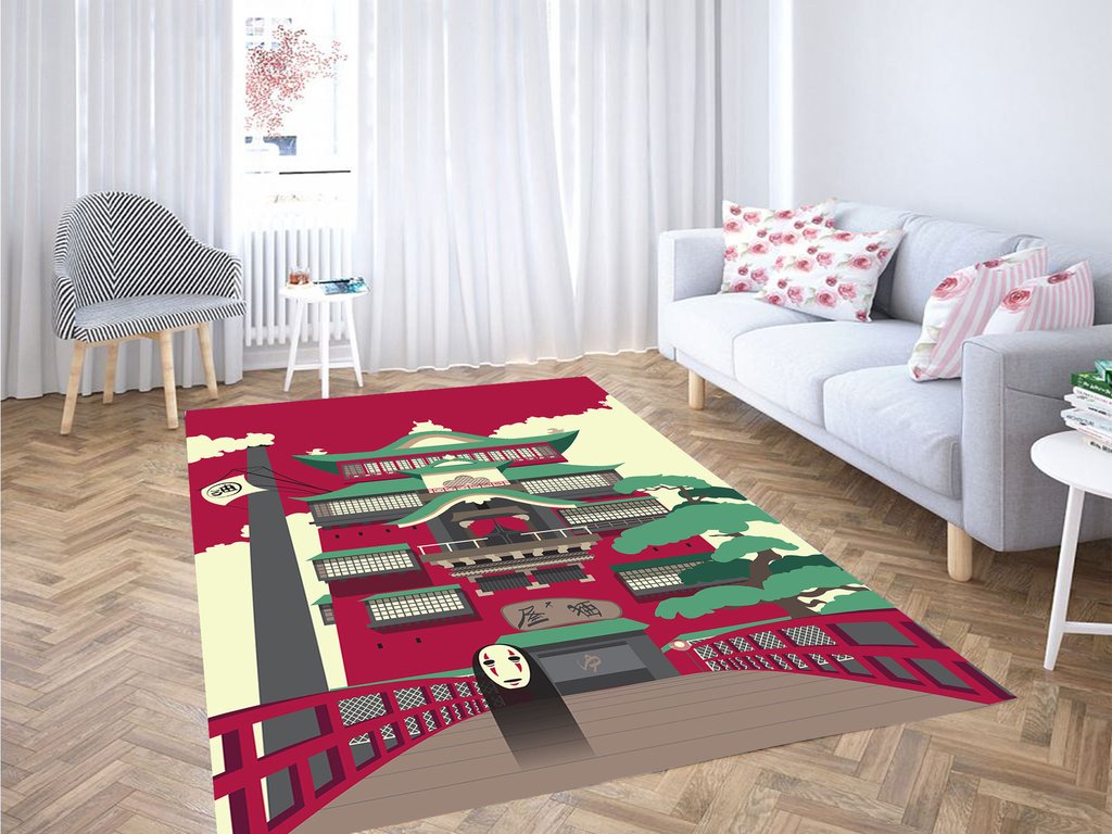 Kaonashi Spirited Away Vector Living Room Modern Carpet Rug