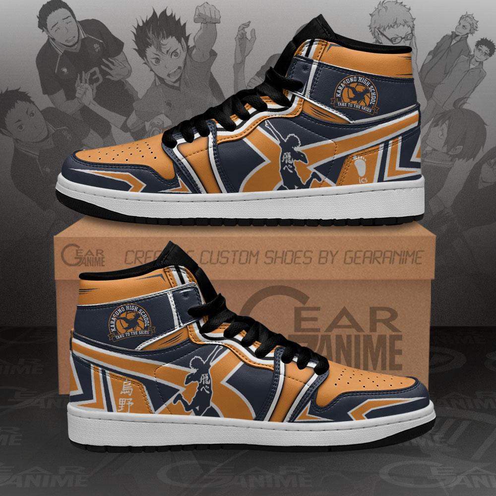 Karasuno High Sneakers Haikyuu Anime Air Jordan Shoes 4 Karasuno High Sneakers Haikyuu Anime Air Jordan Shoes