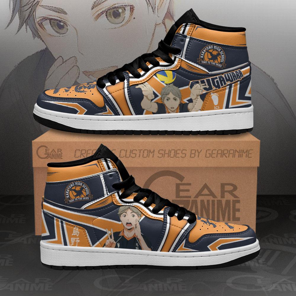 Karasuno Sugawara Koushi Sneakers Haikyuu Anime Air Jordan Shoes