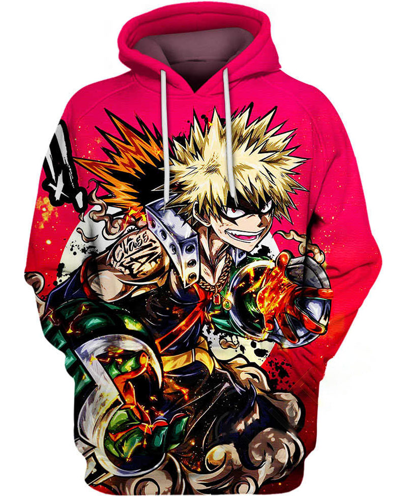 Katsuki Bakugo Howitzer Impact Hoodie 3D