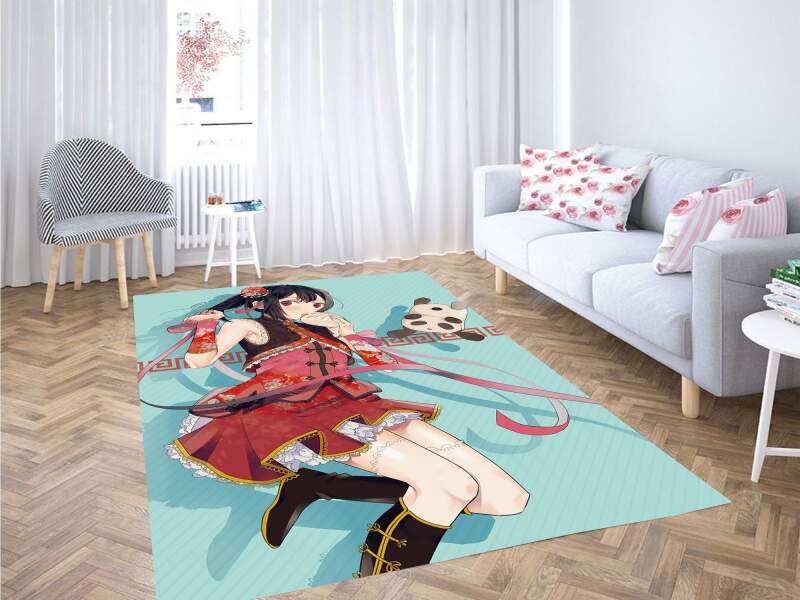 Kawaii Anime Girl Carpet Rug 1 Kawaii Anime Girl Carpet Rug
