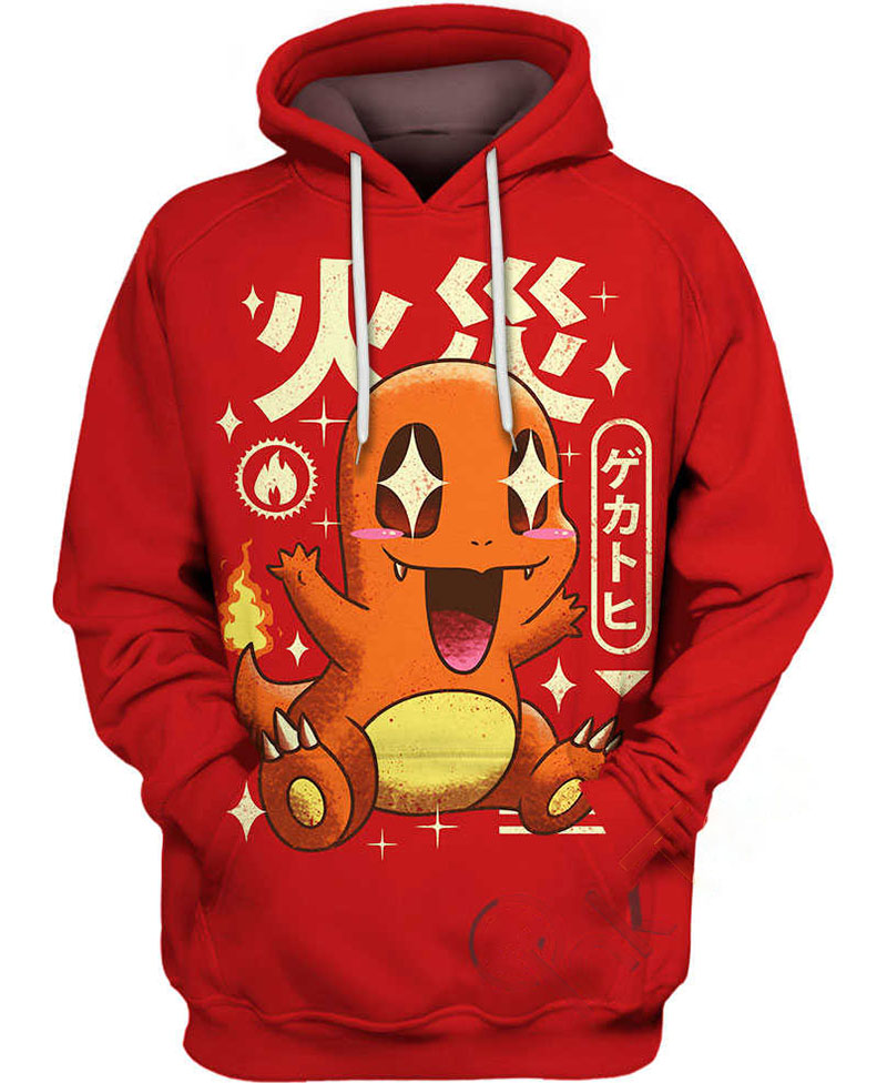 Kawaii Dragon Fire Hoodie 3D