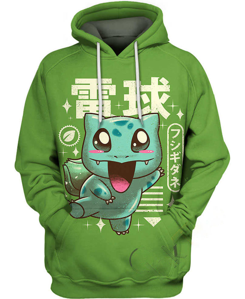 Kawaii Leaf Hoodie 3D