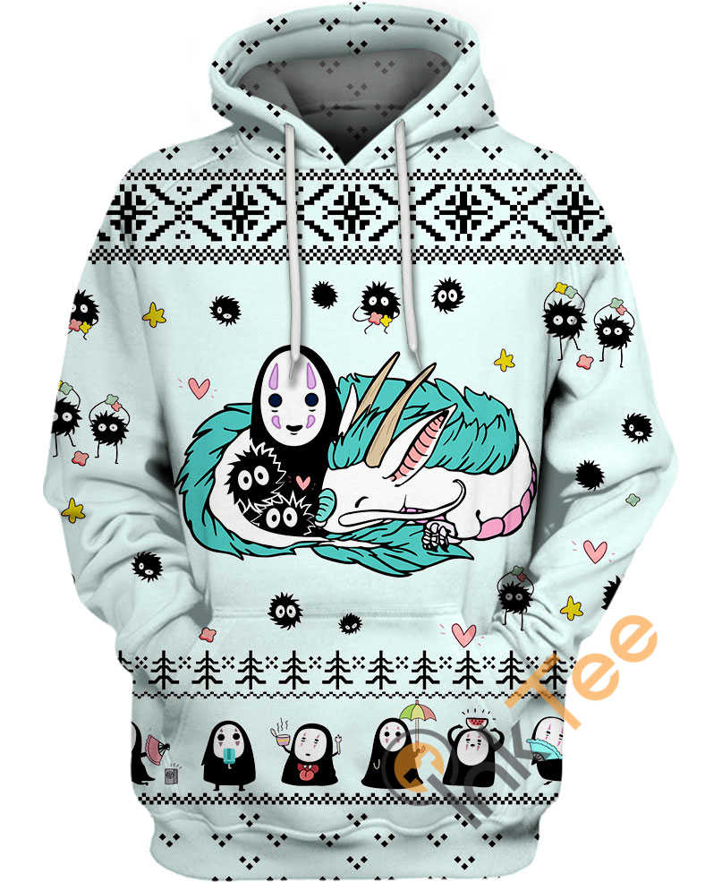 Kawaii Studio Ghibli X?mas Hoodie 3D