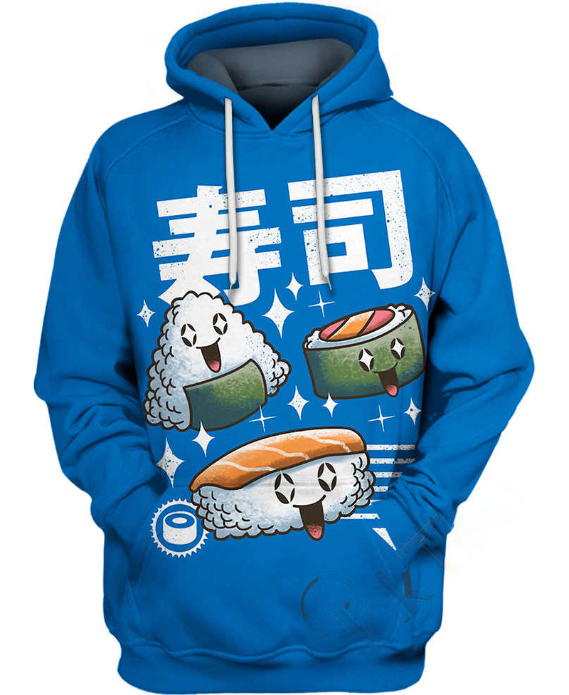 Kawaii Sushi Hoodie 3D 5 Kawaii Sushi Hoodie 3D