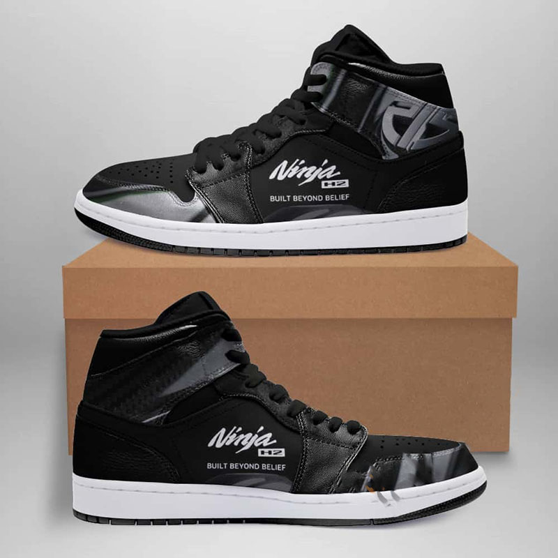 Kawasaki Ninja H2 Custom Air Jordan Shoes 11 Kawasaki Ninja H2 Custom Air Jordan Shoes