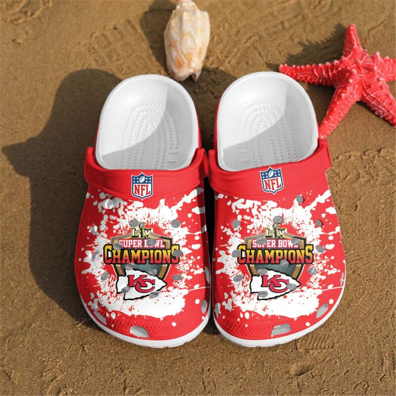 Kc Chiefs Champions Liv Nfl Crocs Clog Shoes
