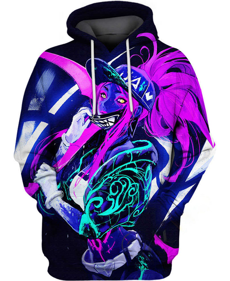 Kda Akali Hoodie 3D