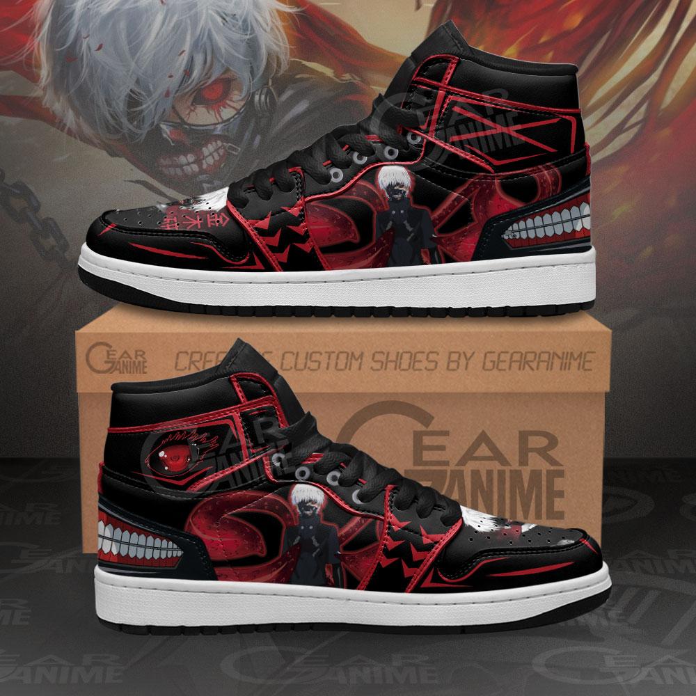 Ken Kaneki Kagune Sneakers Tokyo Ghoul Custom Anime Air Jordan Shoes