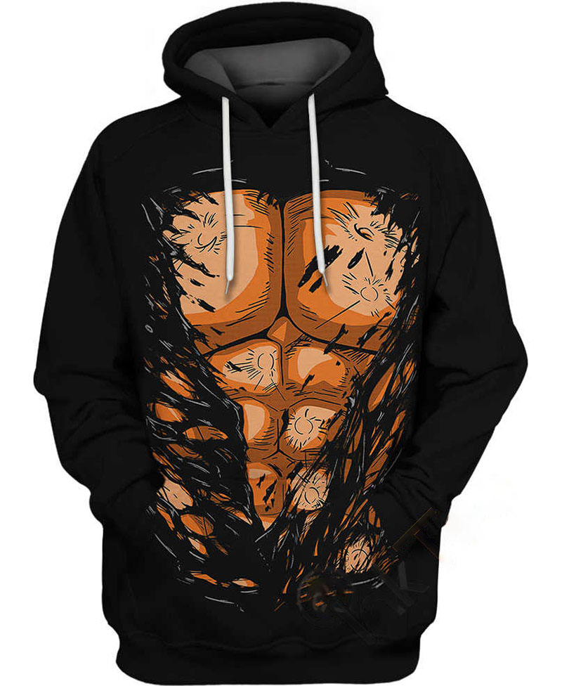 Kenshiro Chest Hoodie 3D 8 Kenshiro Chest Hoodie 3D