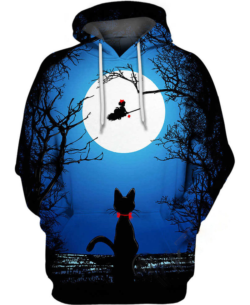 Kiki?s Delivery Service Moon Hoodie 3D 10 Kiki?s Delivery Service Moon Hoodie 3D