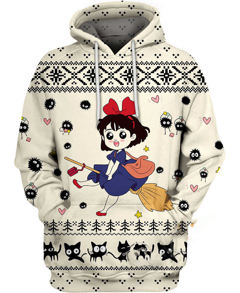Kiki?s Delivery Service X?mas Hoodie 3D