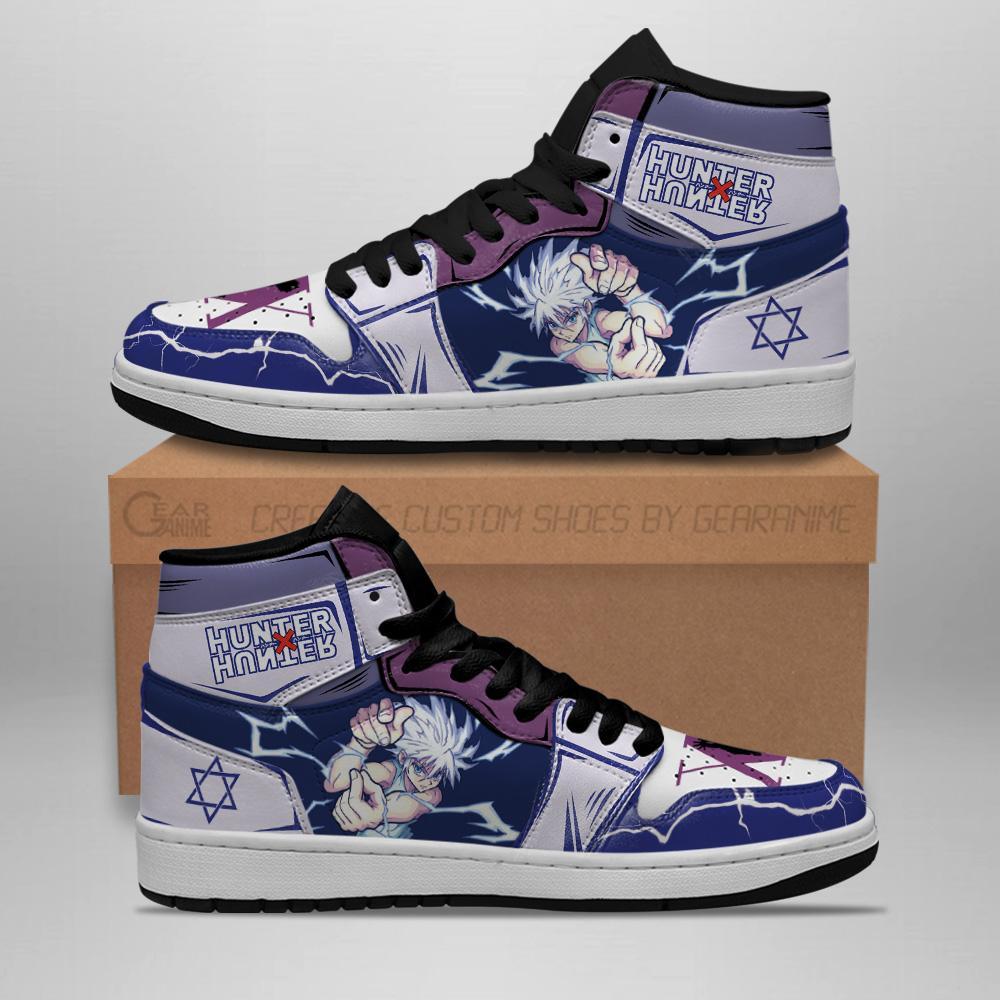 Killua Hunter X Hunter Sneakers Godspeed Hxh Anime Air Jordan Shoes 5 Killua Hunter X Hunter Sneakers Godspeed Hxh Anime Air Jordan Shoes