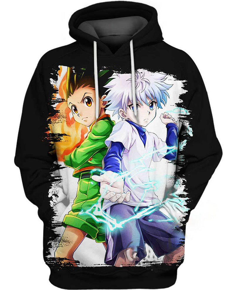 Killua Transparent Gon Hoodie 3D