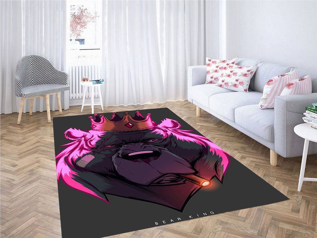 King Bear Wallpaper Living Room Modern Carpet Rug 4 King Bear Wallpaper Living Room Modern Carpet Rug