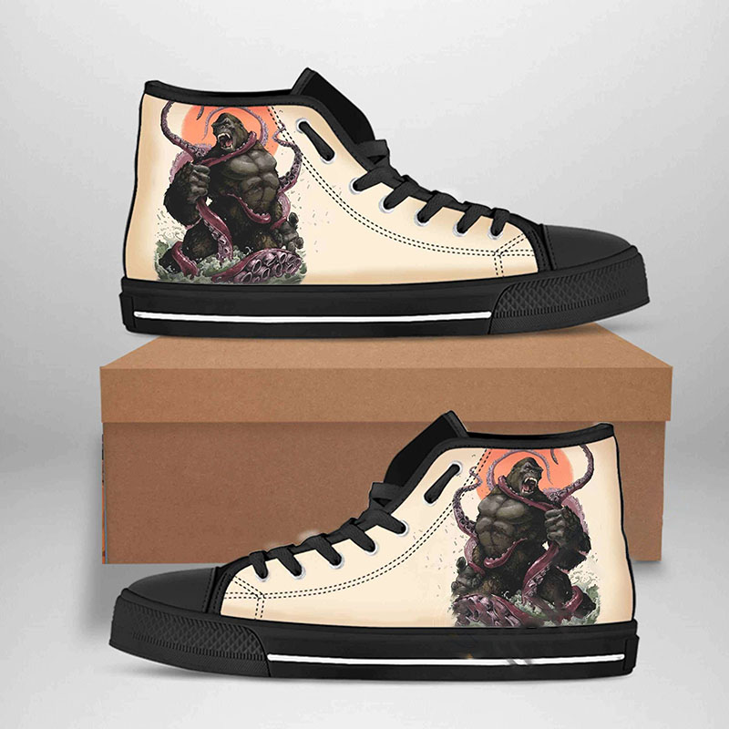 King Kong Best Movie Character High Top Shoes