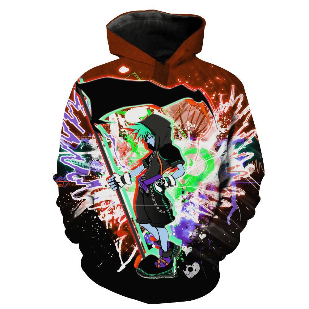 Kingdom Hearts Roxas Kingdom Hearts Hoodie 3D 2 Kingdom Hearts Roxas Kingdom Hearts Hoodie 3D