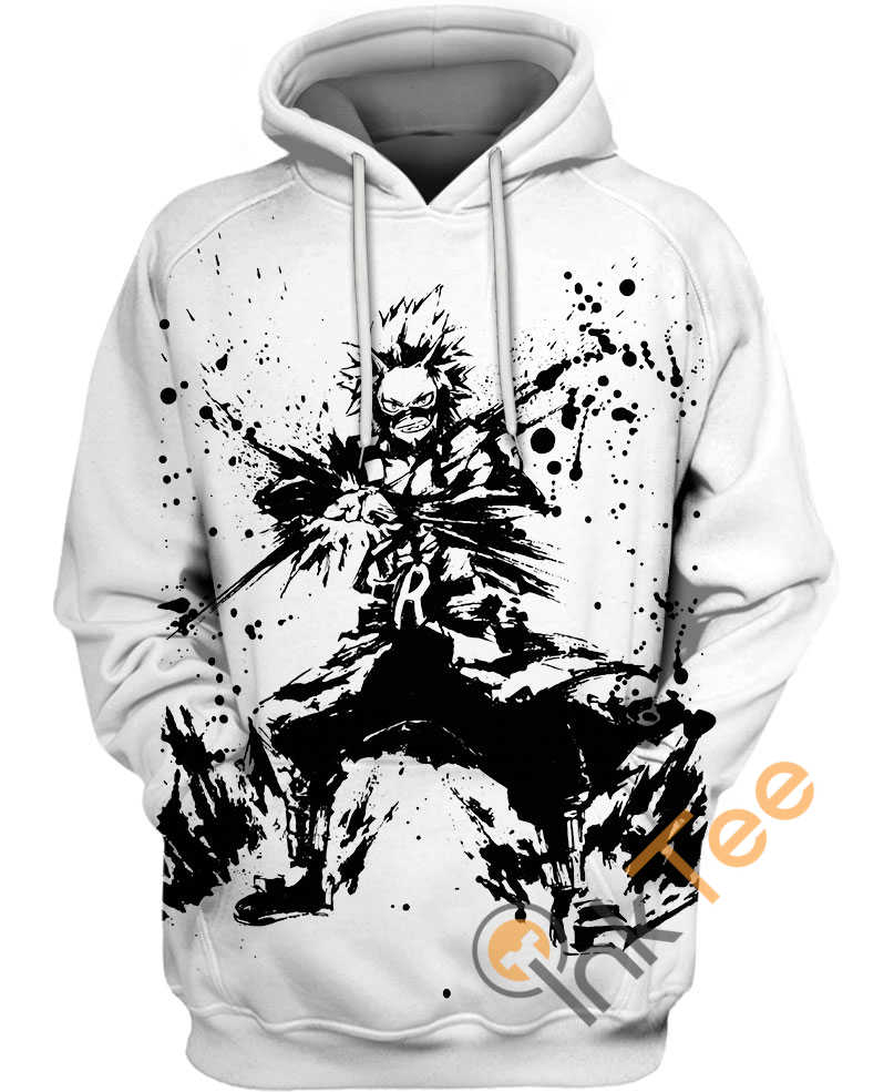 Kirishima Eijiro Ink Splat Hoodie 3D