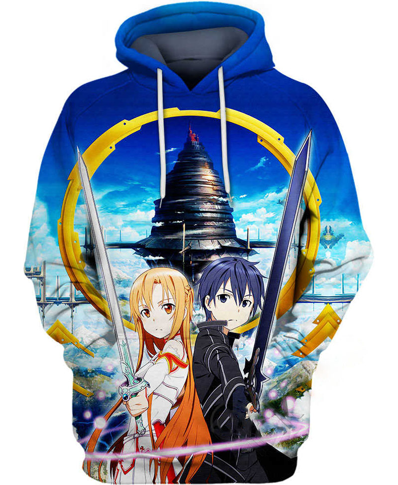 Kirito And Asuna Hoodie 3D