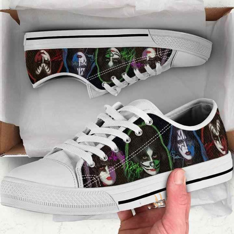 Kiss Rock Band Low Top Shoes