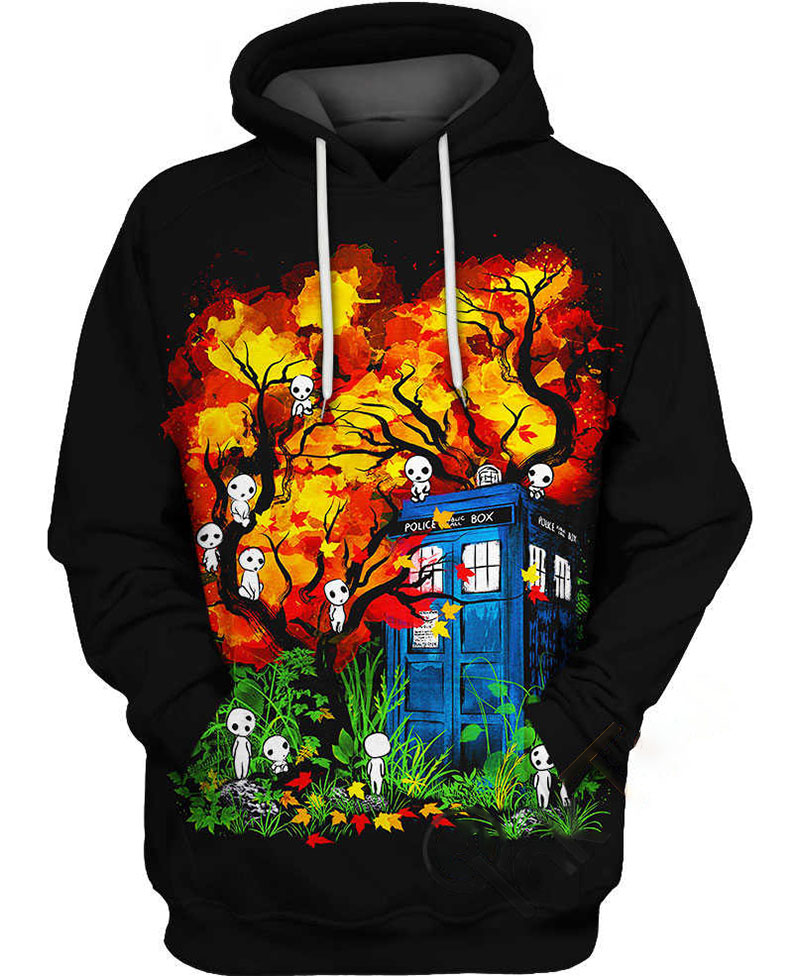 Kodama Forest Studio Ghibli Hoodie 3D 6 Kodama Forest Studio Ghibli Hoodie 3D