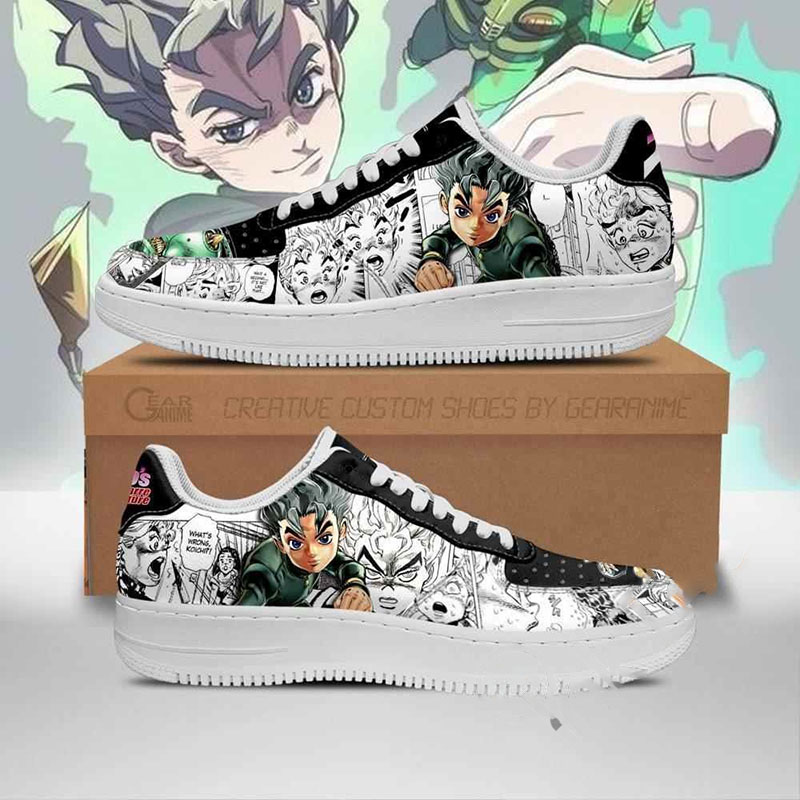 Koichi Hirose Manga Style Jojo’s Anime Nike Air Force Shoes