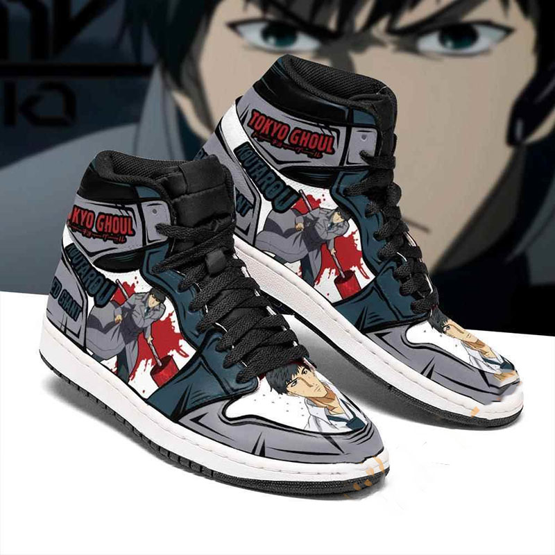Koutarou Amon Custom Tokyo Ghoul Sneakers Anime Air Jordan Shoes