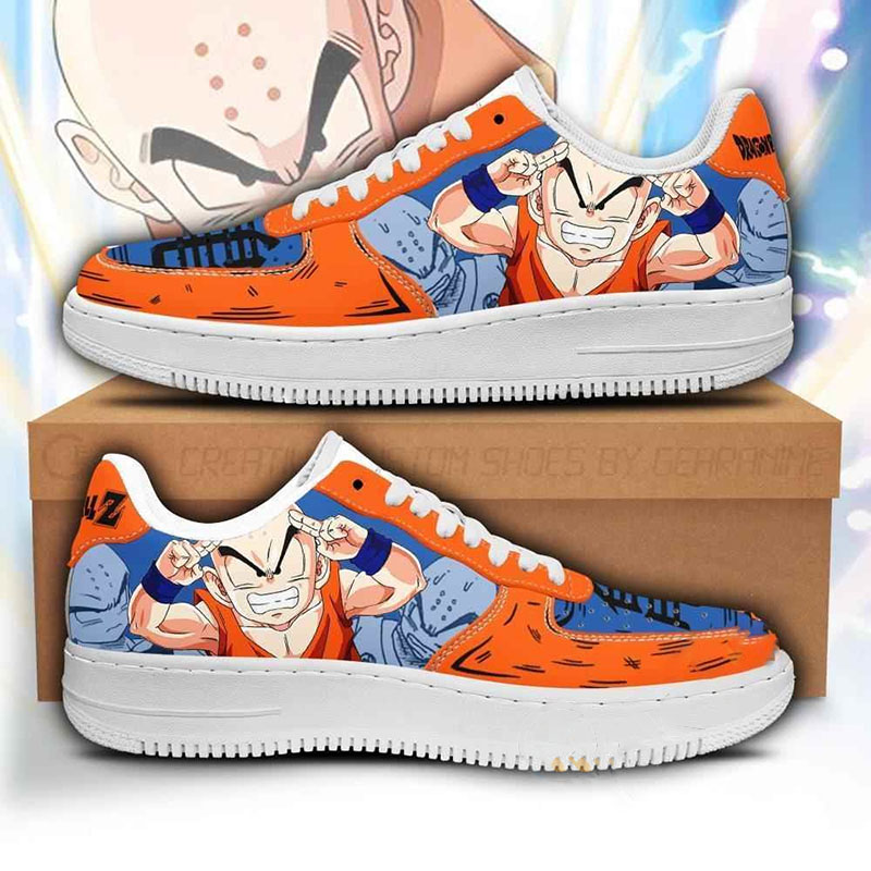 Krillin Custom Dragon Ball Anime Nike Air Force Shoes