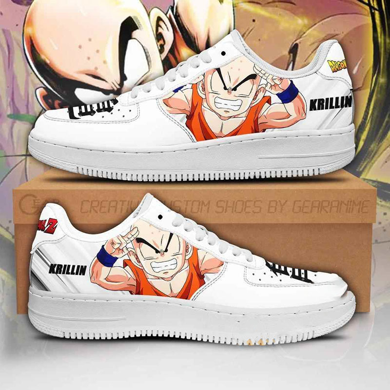 Krillin Custom Dragon Ball Z Anime Nike Air Force Shoes 1 Krillin Custom Dragon Ball Z Anime Nike Air Force Shoes