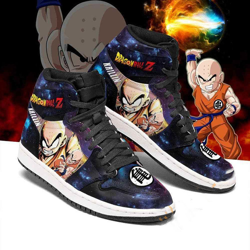 Krillin Galaxy Dragon Ball Z Sneakers Anime Air Jordan Shoes