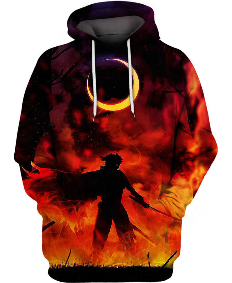 Kyojuro Rengoku Breath Of Fire Hoodie 3D