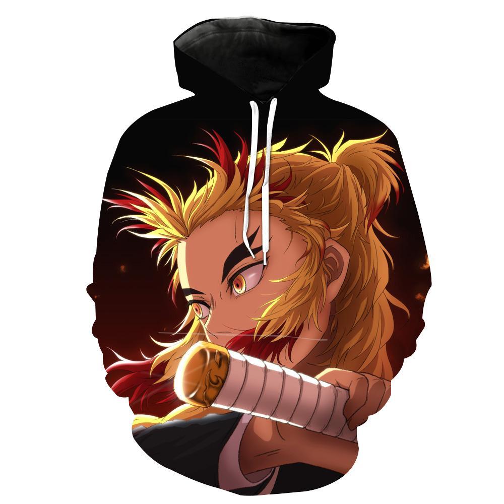 Kyojuro Rengoku Demon Slayer Fire Pillar Hoodie 3D 5 Kyojuro Rengoku Demon Slayer Fire Pillar Hoodie 3D