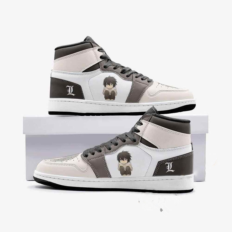 L Lawliet Death Note Custom Air Jordan Shoes