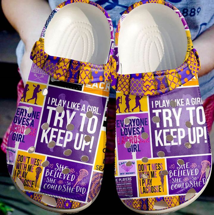 Lacrosse Girl Crocs Clog Shoes