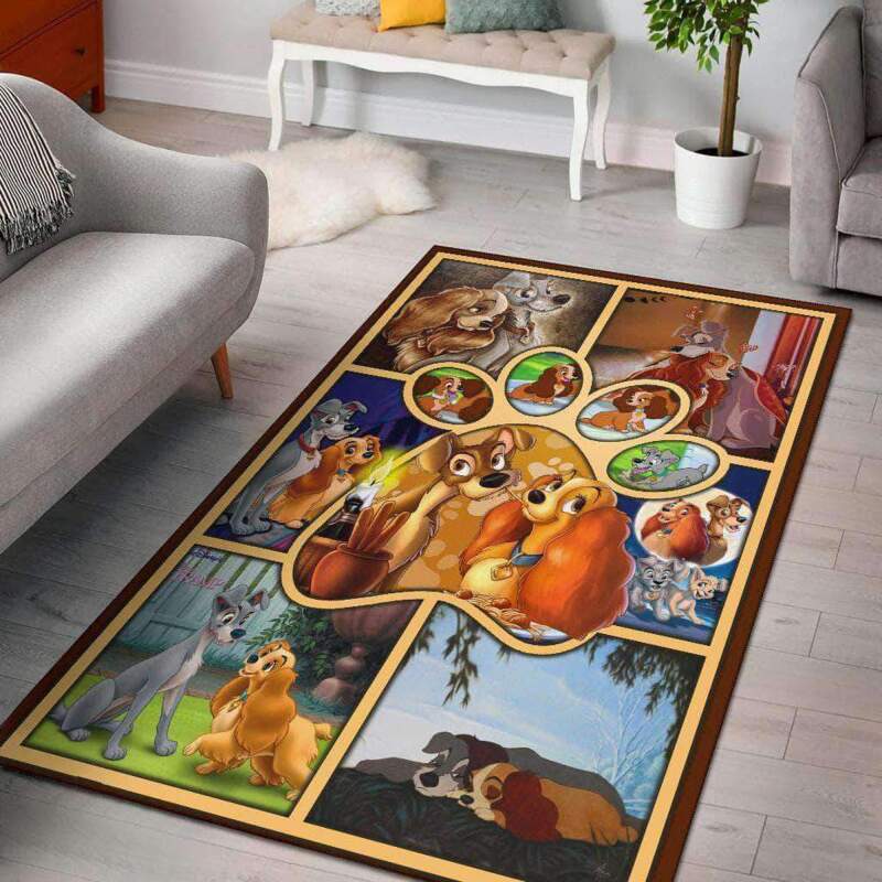 Lady And The Tramp Love Decorative Floor Rug 15 Lady And The Tramp Love Decorative Floor Rug