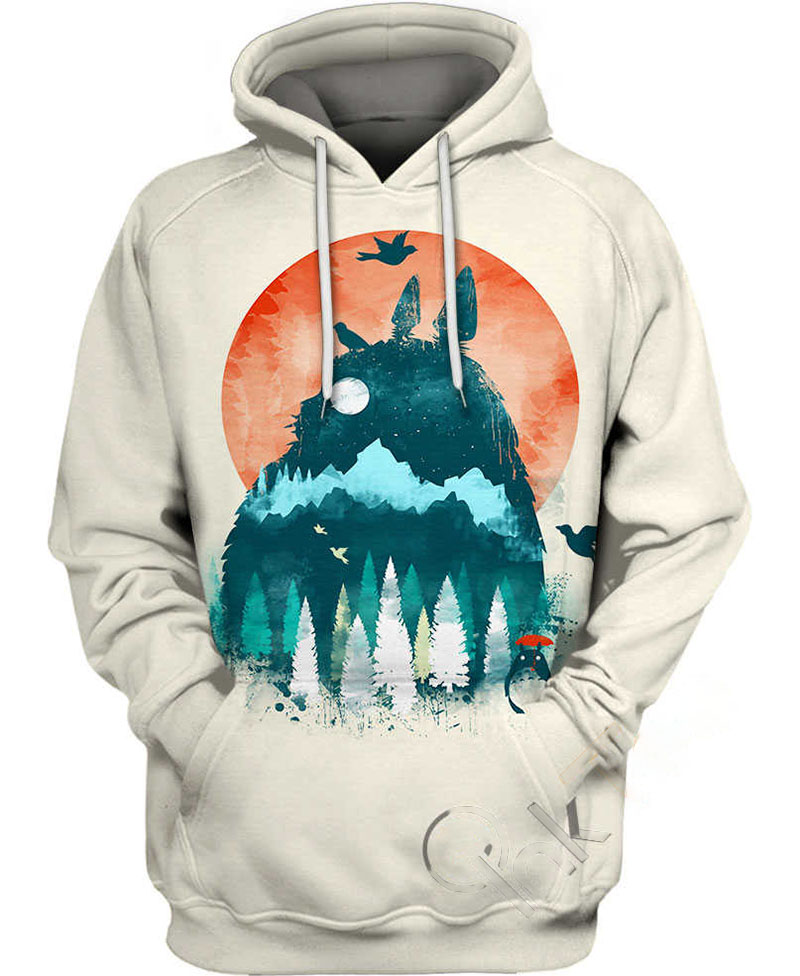 Landscape Of Totoro Hoodie 3D