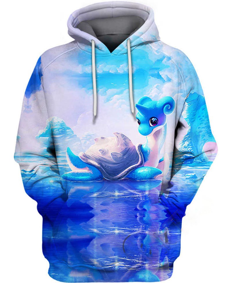 Lapras Pokemon Hoodie 3D