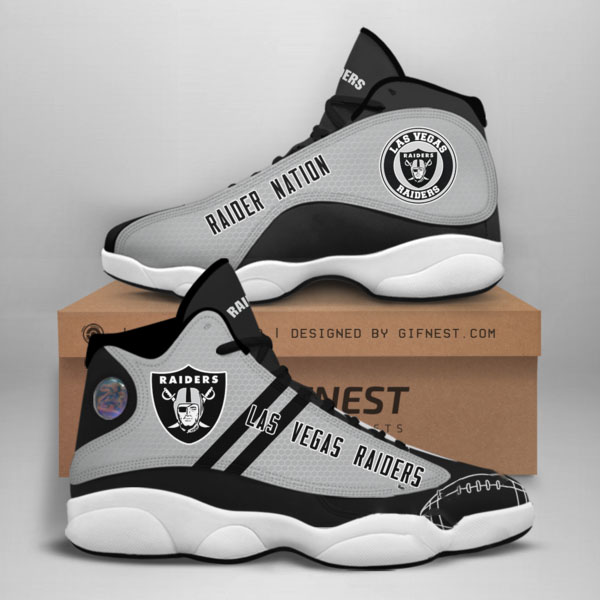 Las Vegas Raiders Custom Air Jordan Shoes 4 Las Vegas Raiders Custom Air Jordan Shoes
