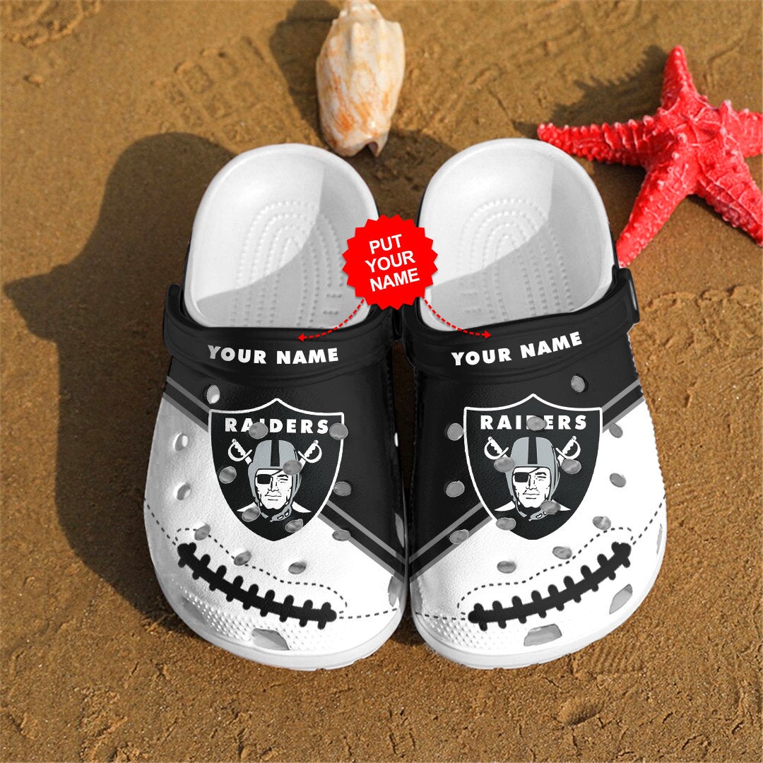 Las Vegas Raiders Personalized Custom For Nfl Fans Crocs Clog Shoes 6 Las Vegas Raiders Personalized Custom For Nfl Fans Crocs Clog Shoes
