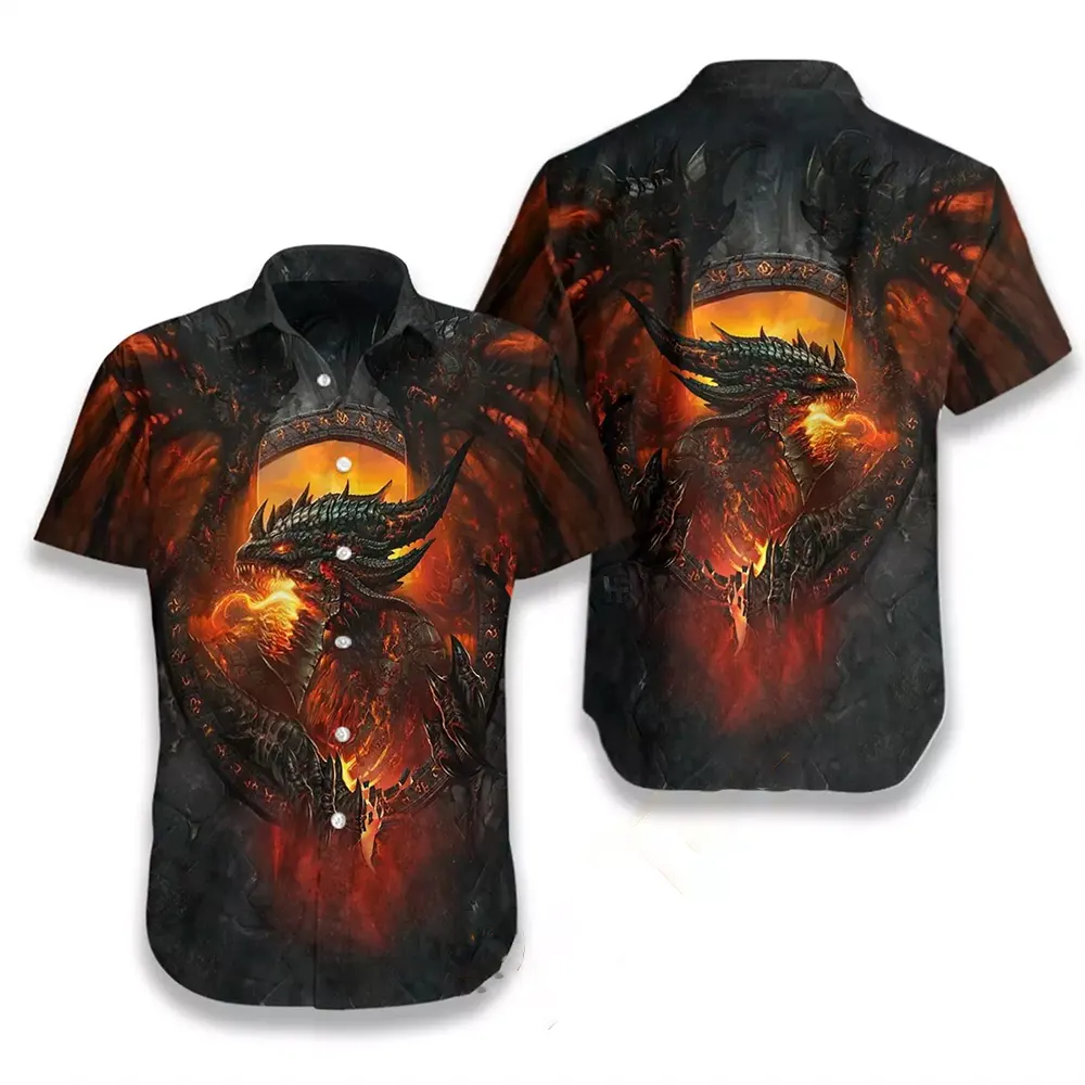 Lava Dragon Hawaiian shirts